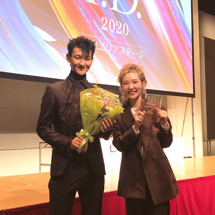 uka 恵比寿三越店所属のヘアスタイリスト川田 愛恵が、LeveL主催「I.D.」のMen's Design Award関東エリアでグランプリを獲得しました!画像